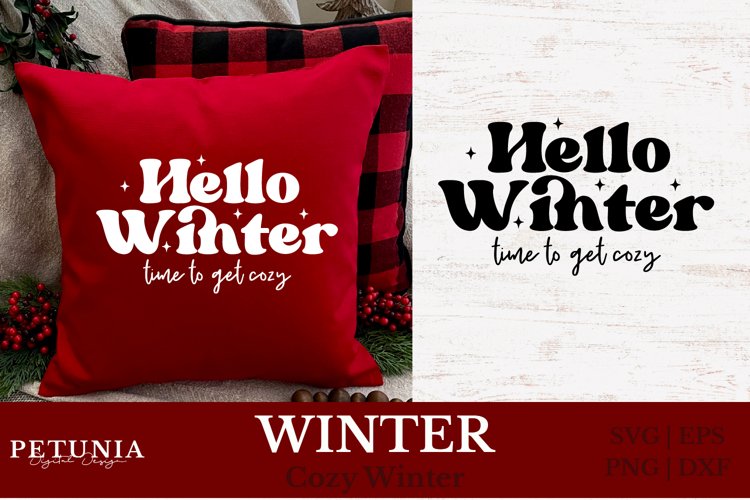 Hello Winter SVG | Winter SVG Cut File