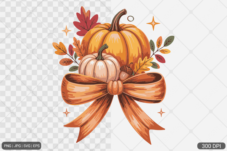 Cozy Winter Fall Coquette Frame Clipart