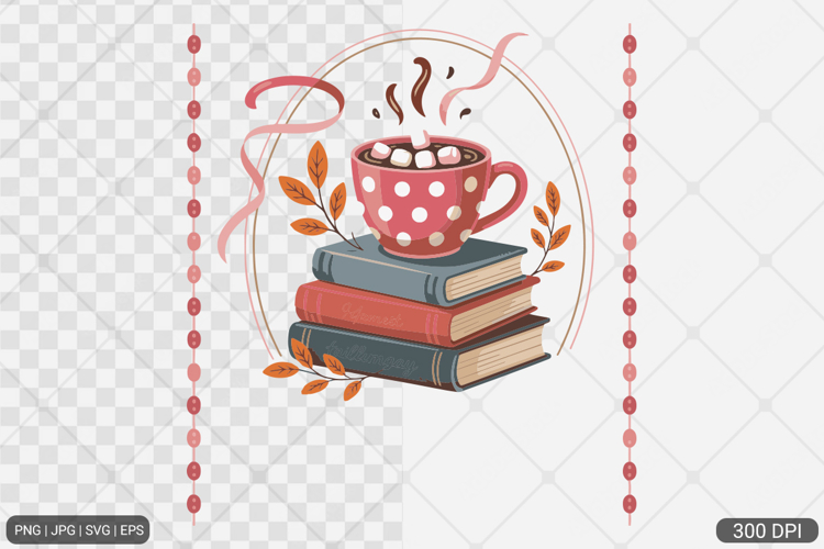 Cozy Winter Fall Coquette Frame Clipart