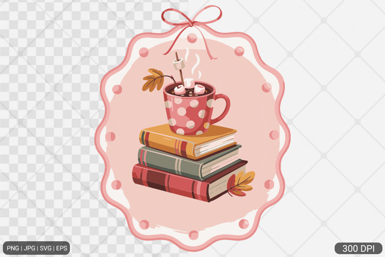 Cozy Winter Fall Coquette Frame Clipart