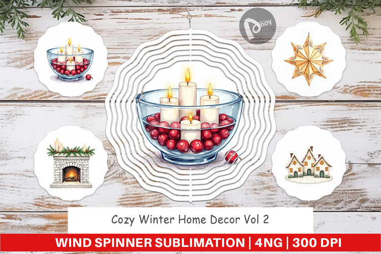 Cozy Winter Home Decor Wind Spinner
