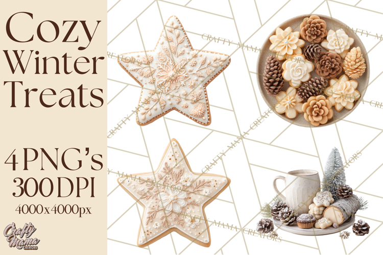 Winter Treats   Drinks Clipart PNG, Neutral Winter Food Png