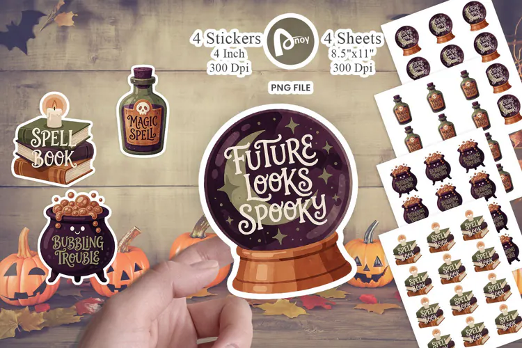Cozy Witch Brew Parlor Sticker