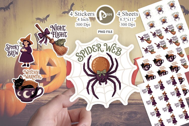 Cozy Witch Brew Parlor Sticker example image 1