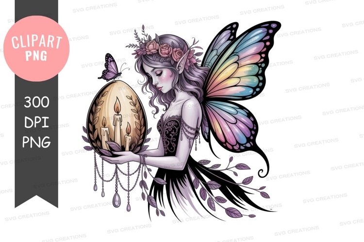 Enchanted fairy with candles example image 1