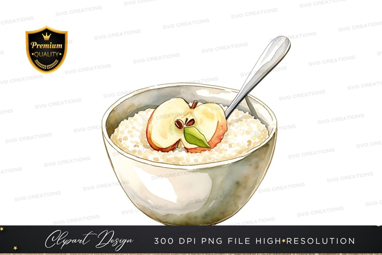 Apple oatmeal breakfast
