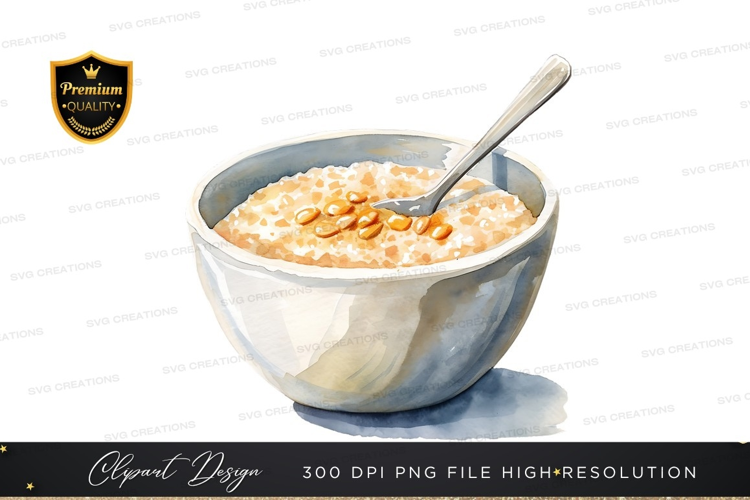 Creamy oatmeal with nuts