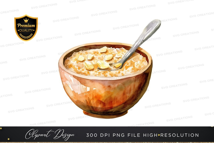 Delicious bowl of oatmeal