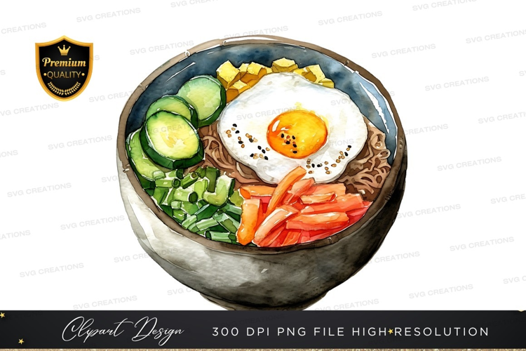 Delicious bibimbap dish