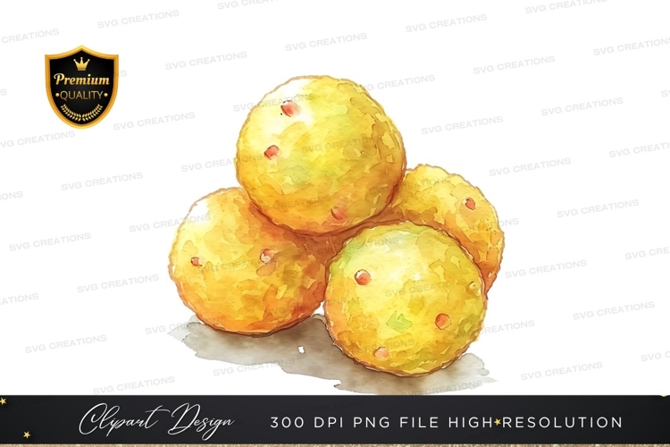 Watercolor Lemon Clipart Image 22