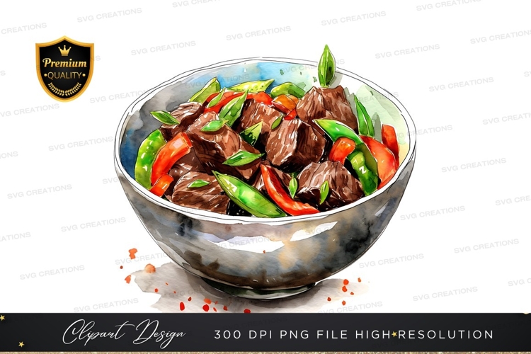 Stir-fried beef with vegetables