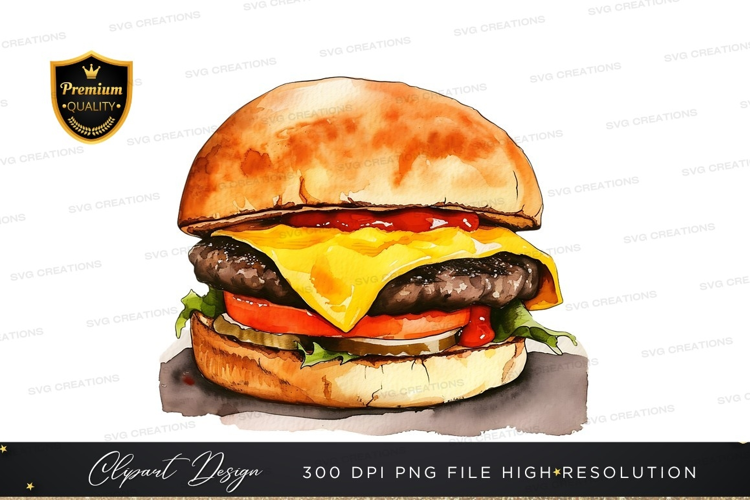 Delicious cheeseburger