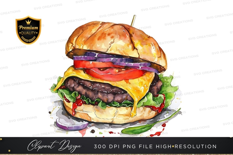 Delicious cheeseburger clipart png