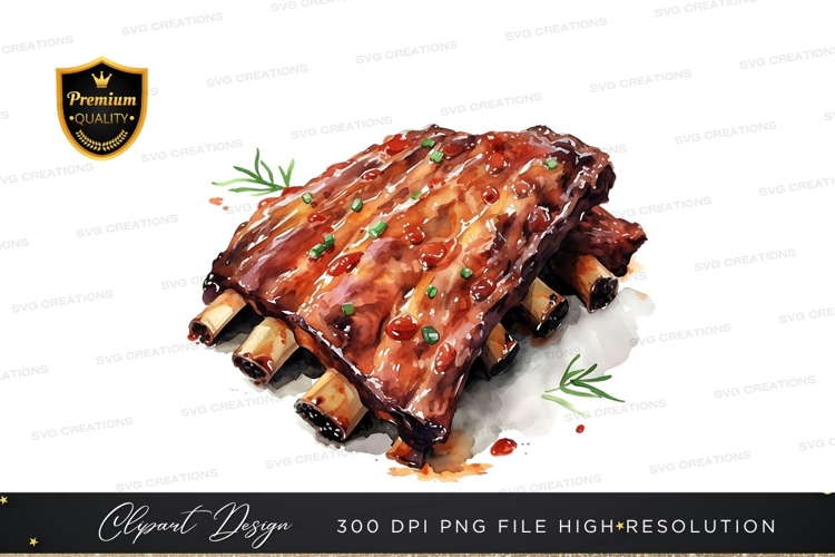 BBQ Ribs Clipart 