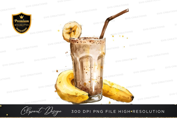Delicious banana smoothie