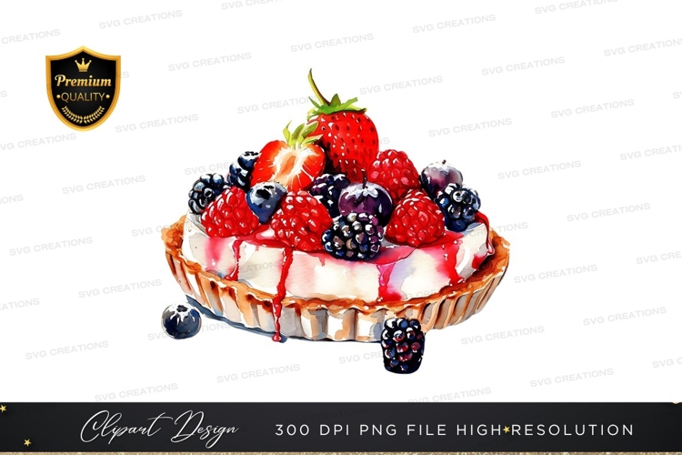 Delicious berry tart