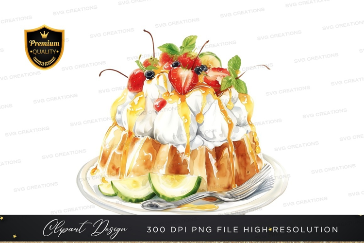Delicious fruit topped cake