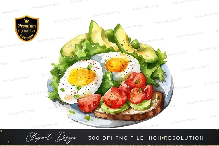 Healthy breakfast clipart png