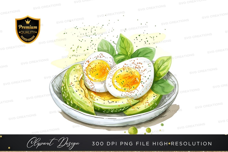 Avocado and egg breakfast