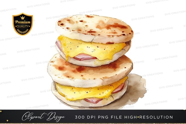 Delicious breakfast sandwich example image 1