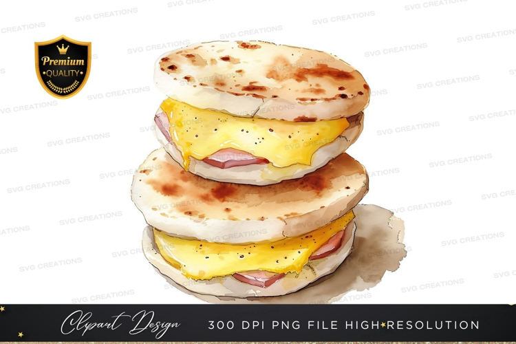 Delicious breakfast sandwich