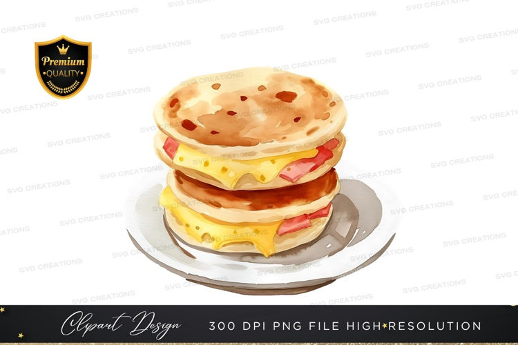 Delicious ham and cheese sandwich