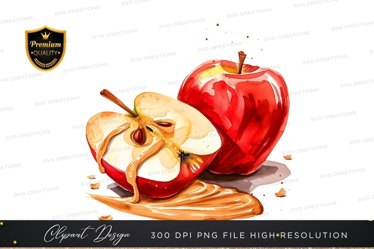 Delicious caramel apple
