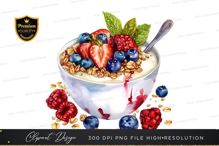 Healthy breakfast yogurt bowl