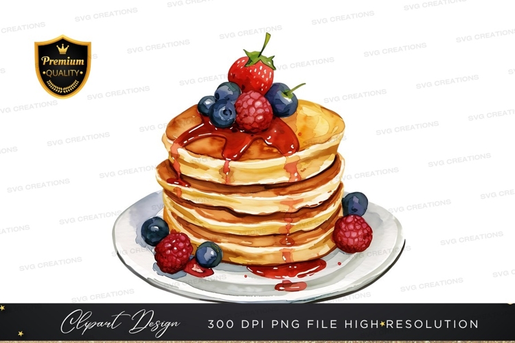 Pancakes Clipart Image 11