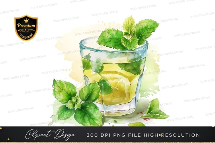 Refreshing lemon mint drink example image 1