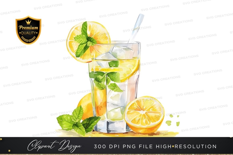 Refreshing lemon mint drink