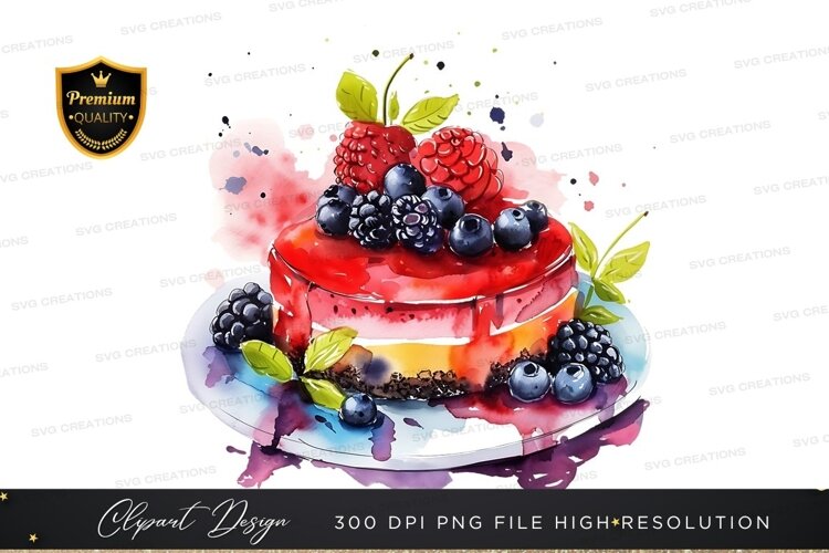 Delicious berry cake example image 1
