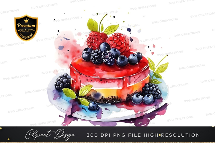 Delicious berry cake