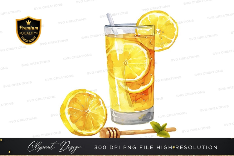 Refreshing lemonade with honey