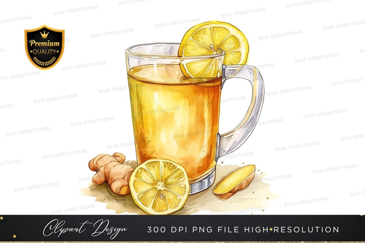 Lemon ginger herbal tea