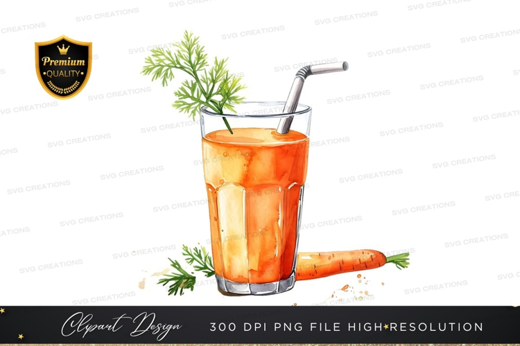 Fresh carrot juice