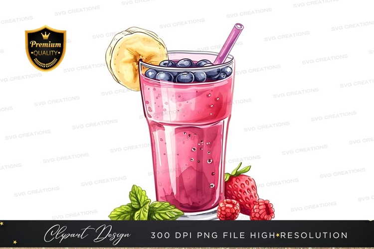 Refreshing berry smoothie