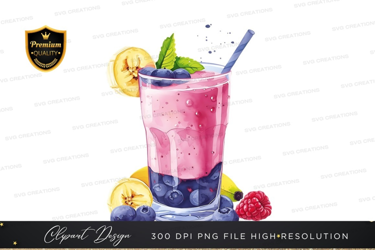 Refreshing berry smoothie