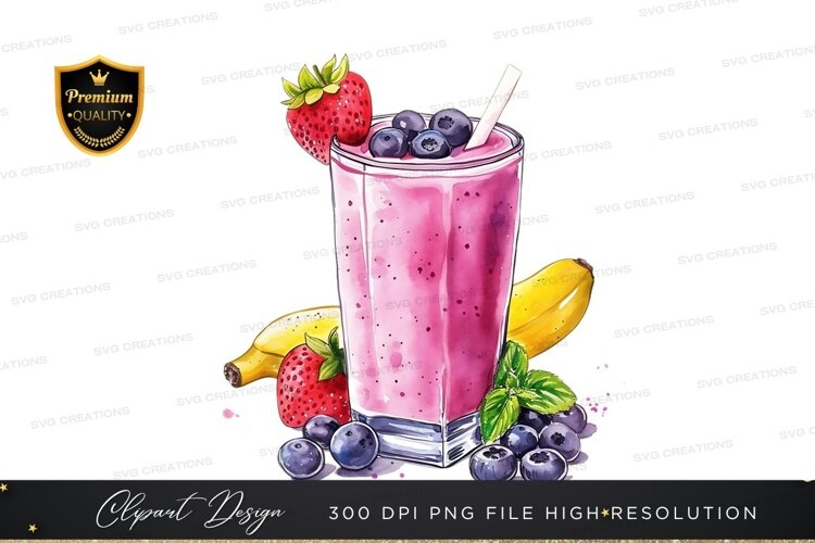 Vibrant berry smoothie example image 1