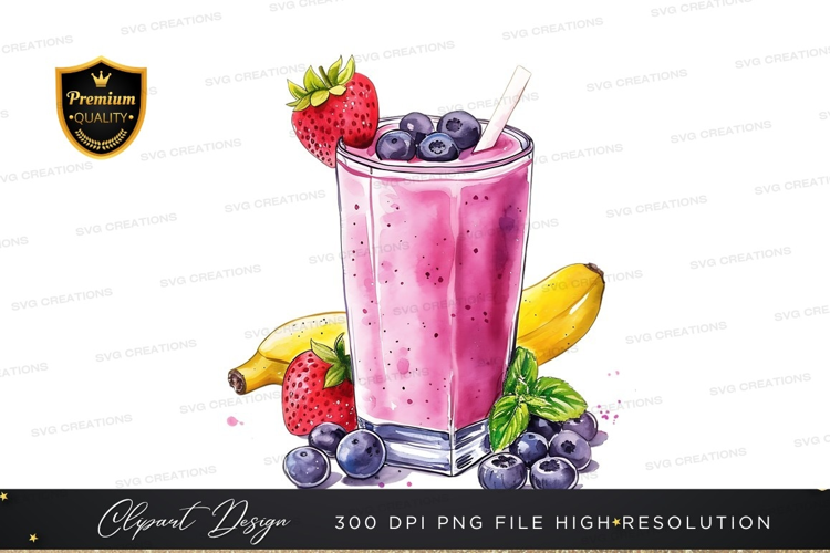 Vibrant berry smoothie