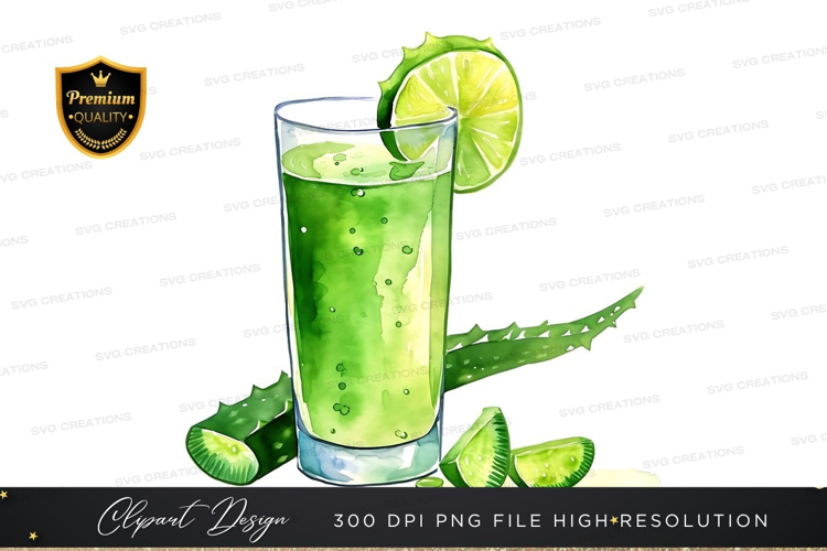 Refreshing aloe vera drink