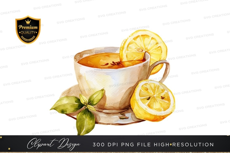 Warm lemon tea