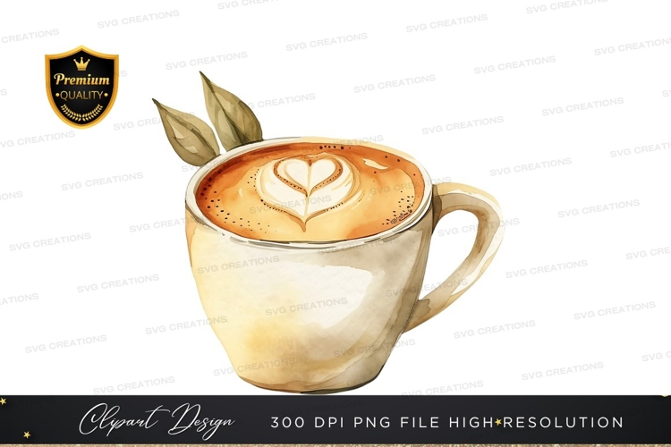Delightful coffee cup clipart png