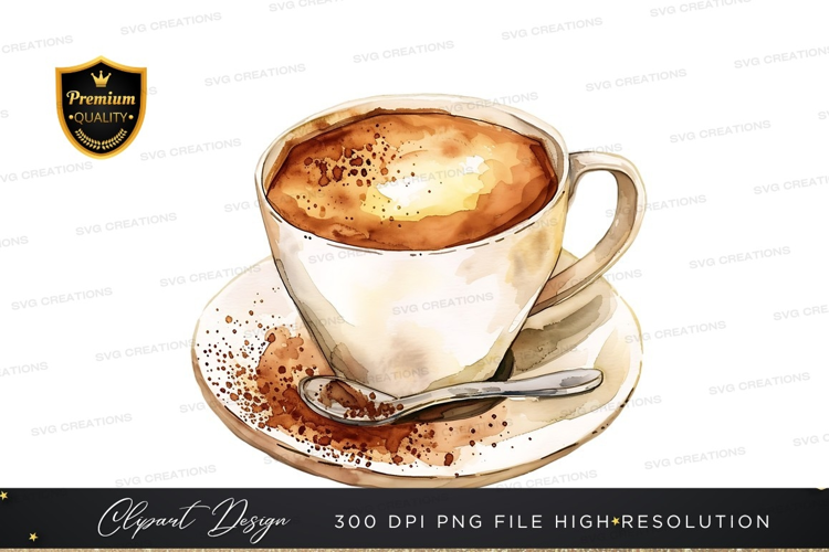 Steaming cup of coffee