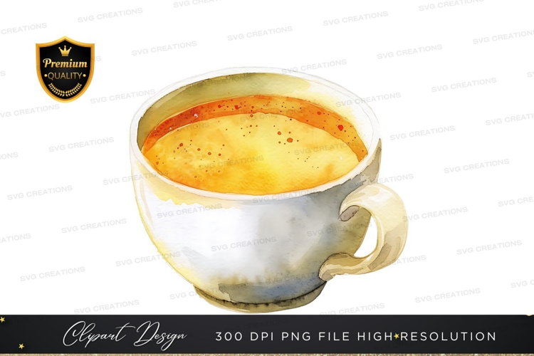 Warm coffee in a mug