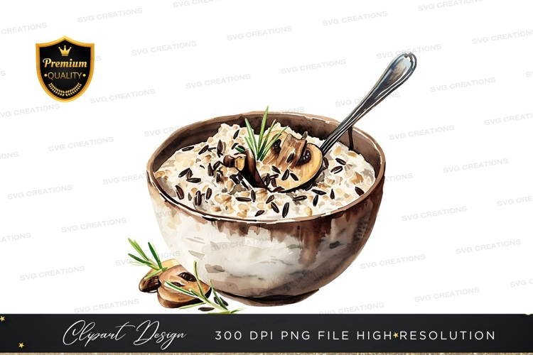 Delicious mushroom rice dish