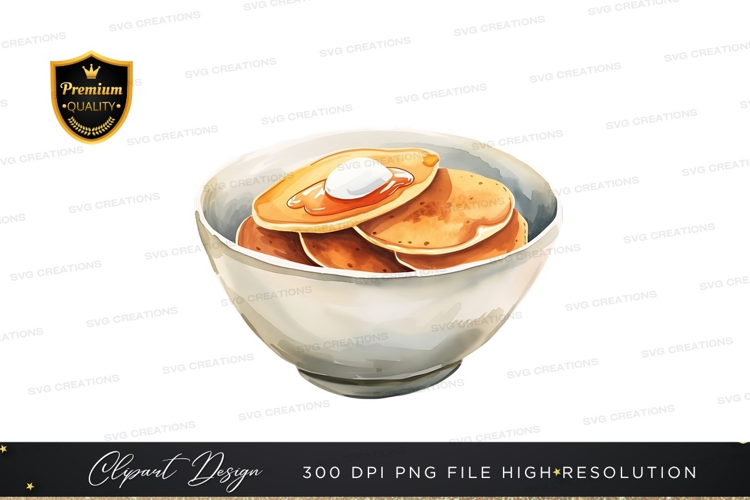 Delicious pancakes in a bowl