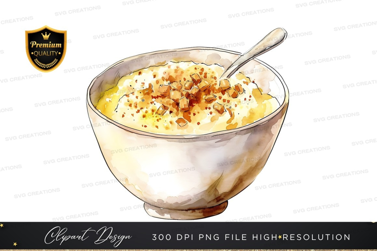Creamy dessert with nuts