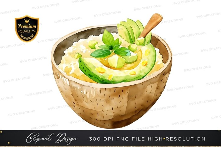 Tropical fruit bowl example image 1