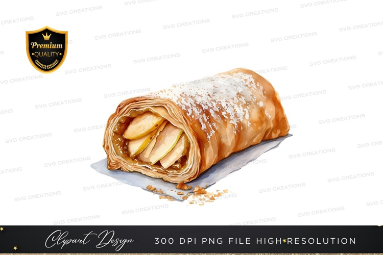 Delicious apple strudel